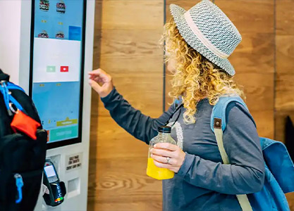 kiosk for restaurant