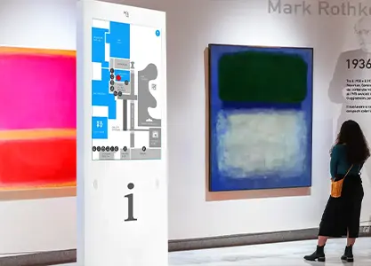 Sistema wayfinder per museo