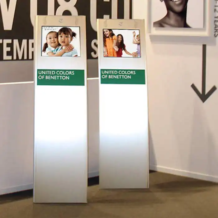 Totem kiosk and interaction design for Benetton