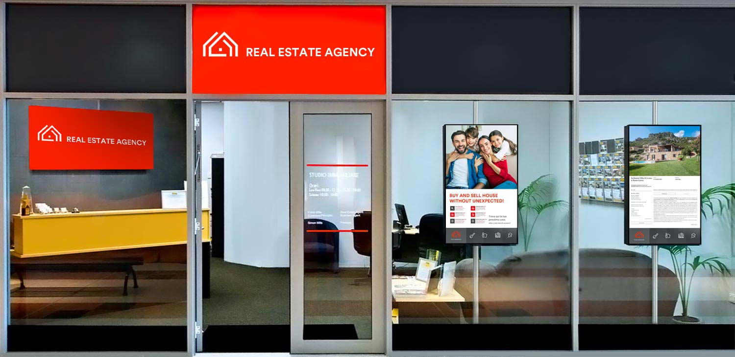 saas digital signage software for real estate agencies