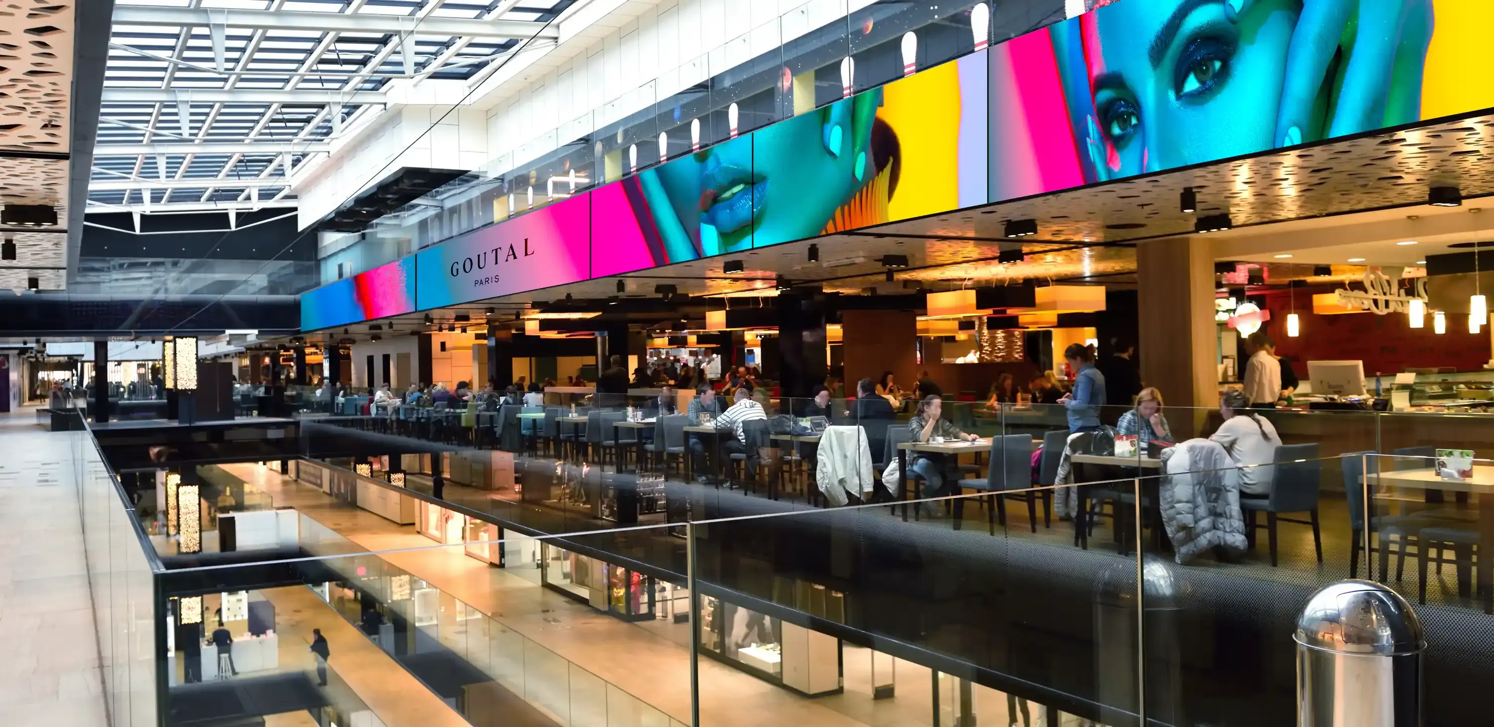 display e soluzioni digital signage per Centri commerciali, Outlet.