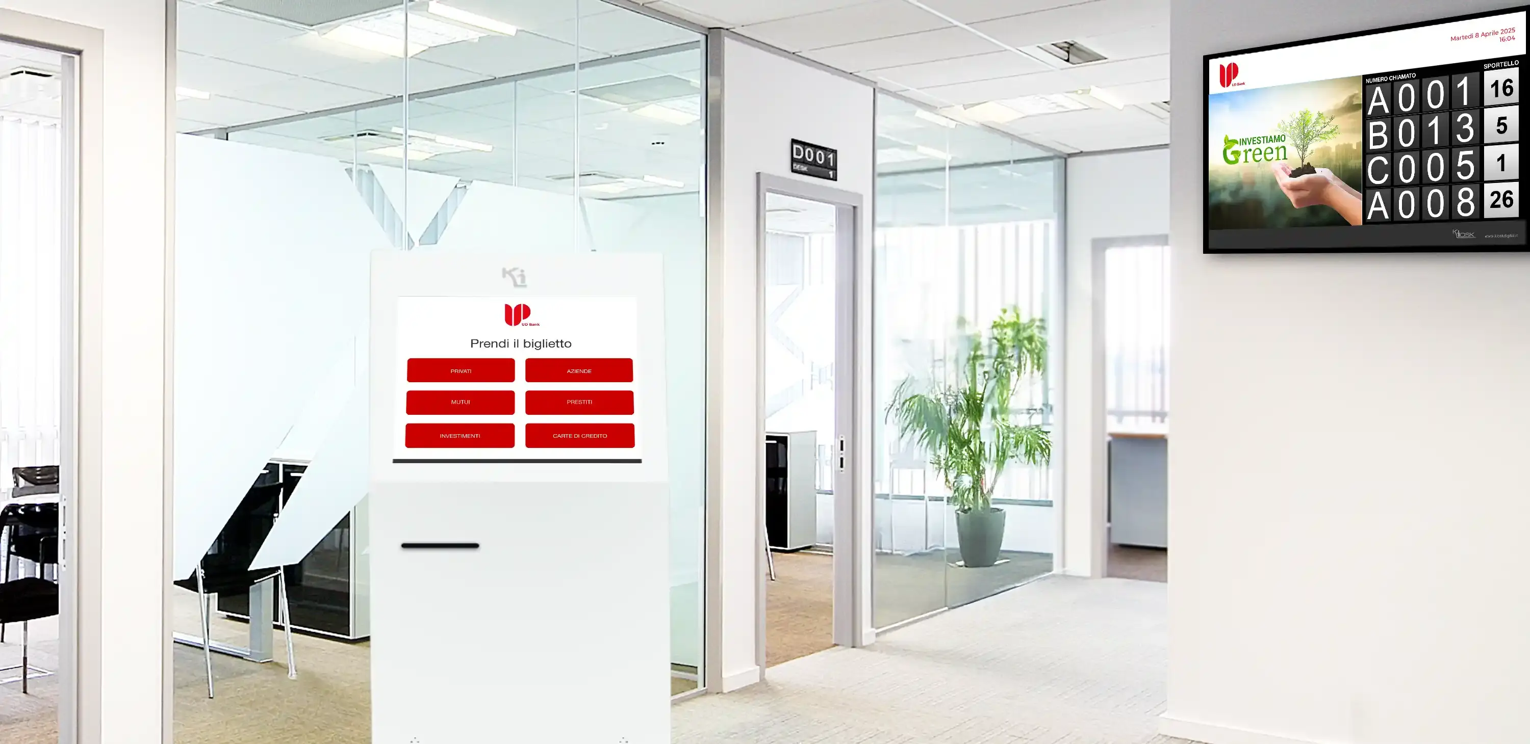 eliminacode digital signage per banche