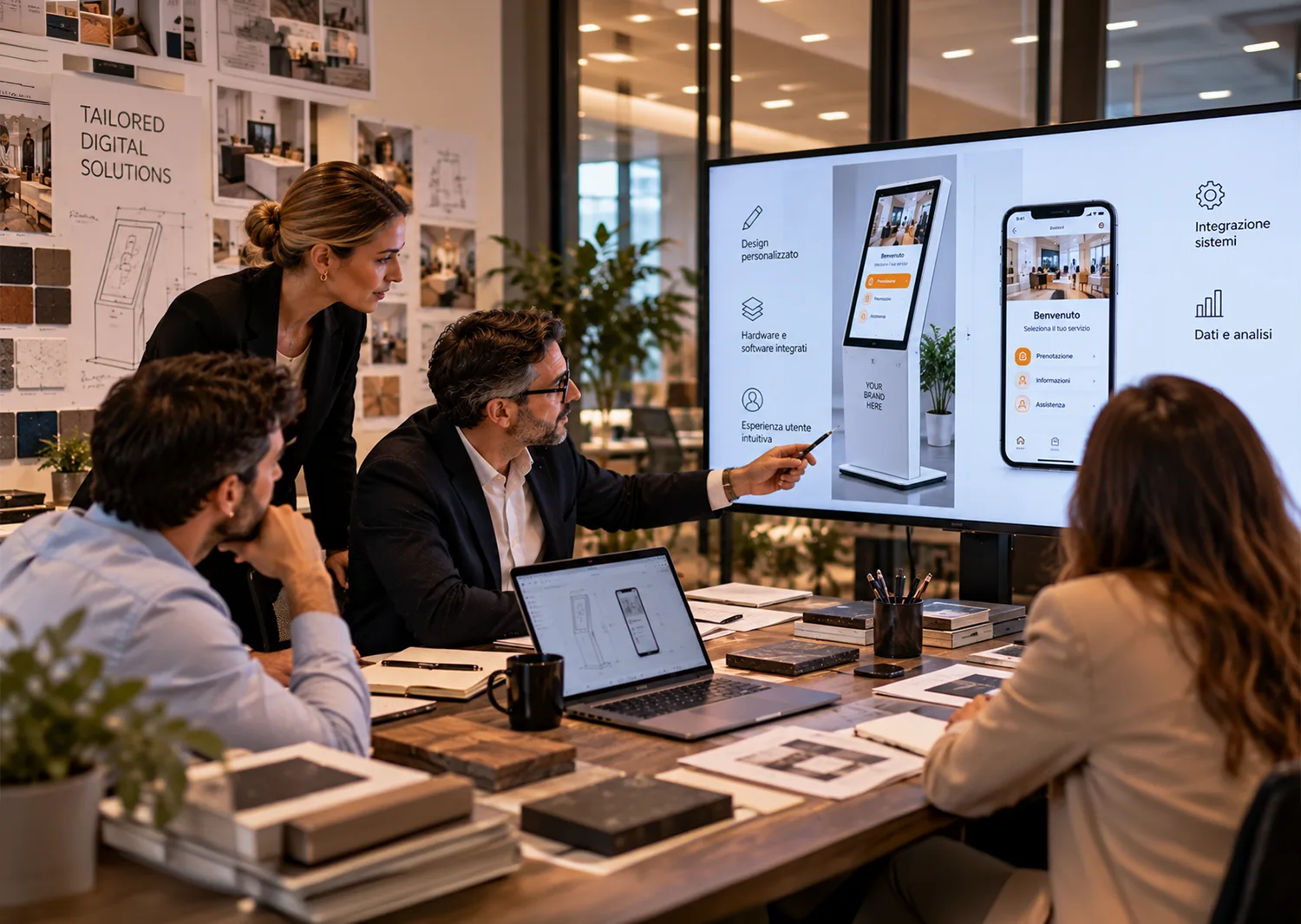 totem Kiosk e app per fashion brand