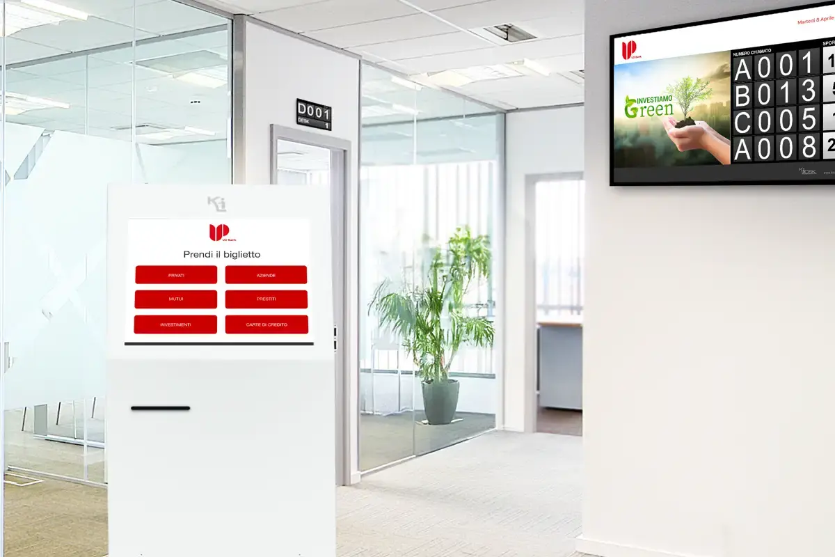 software eliminacode digital signage per banche