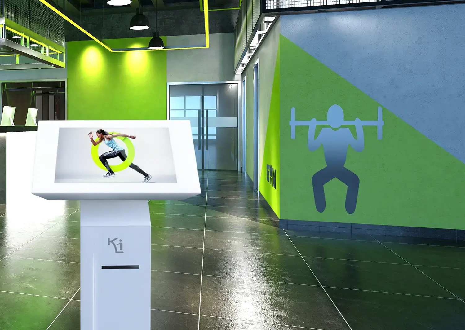 chioschi multimediali per palestre