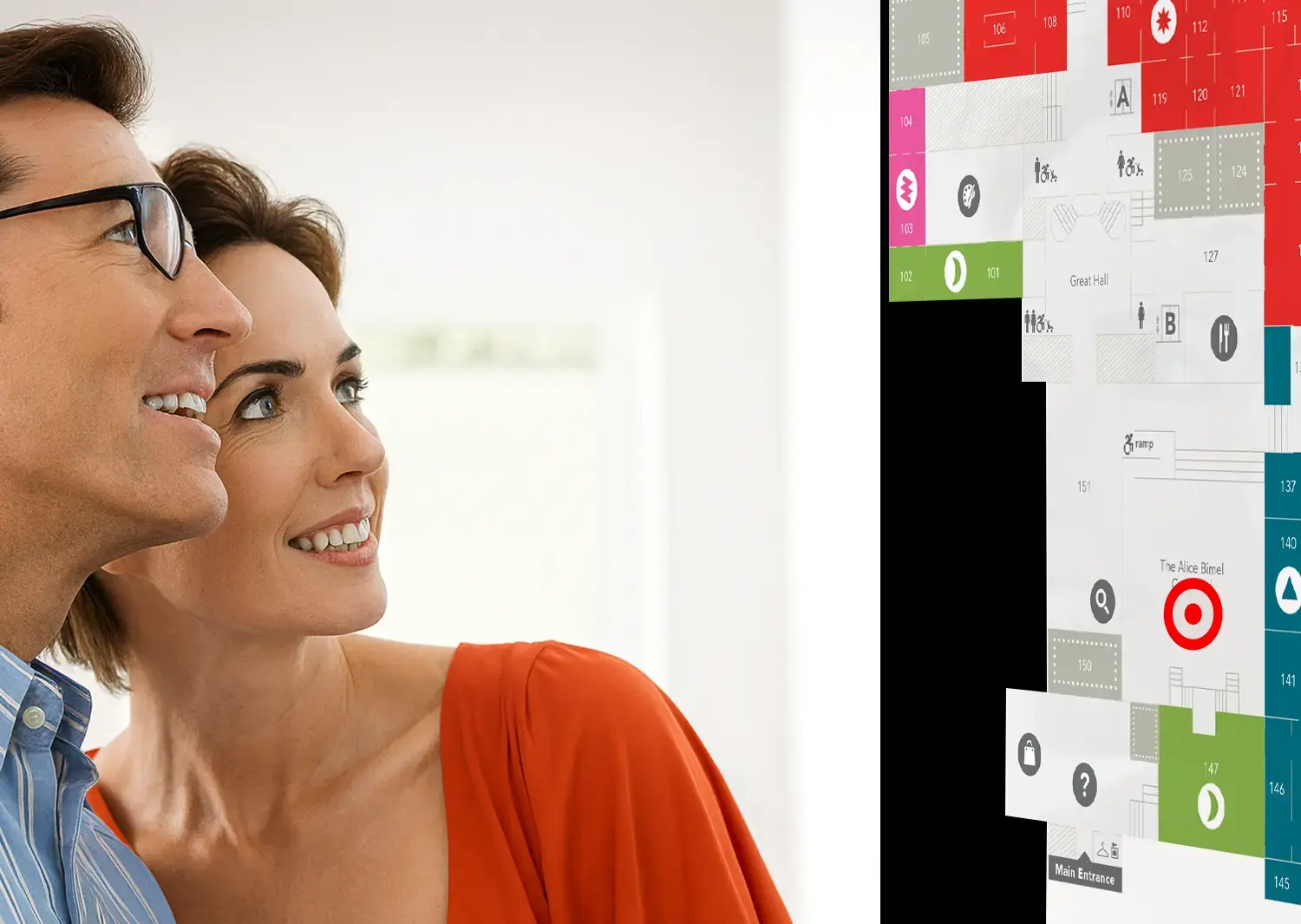 sistema di wayfinding digitale in museo