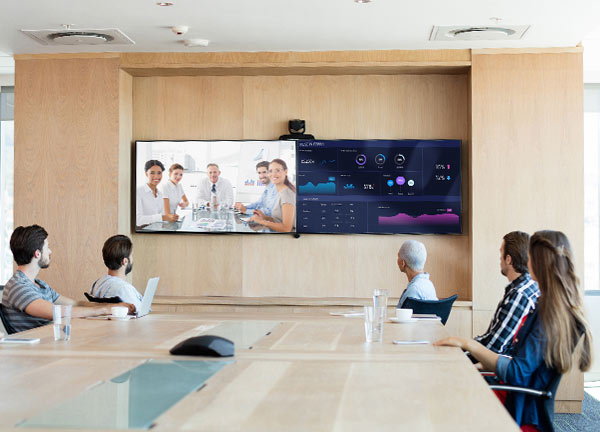 display di video collaborazione wireless e videoconferenza