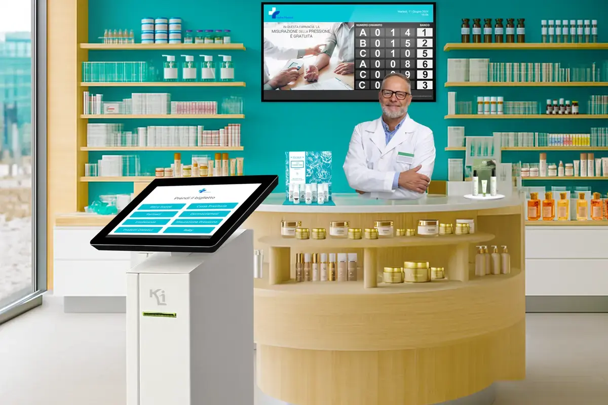 totem eliminacode per farmacia