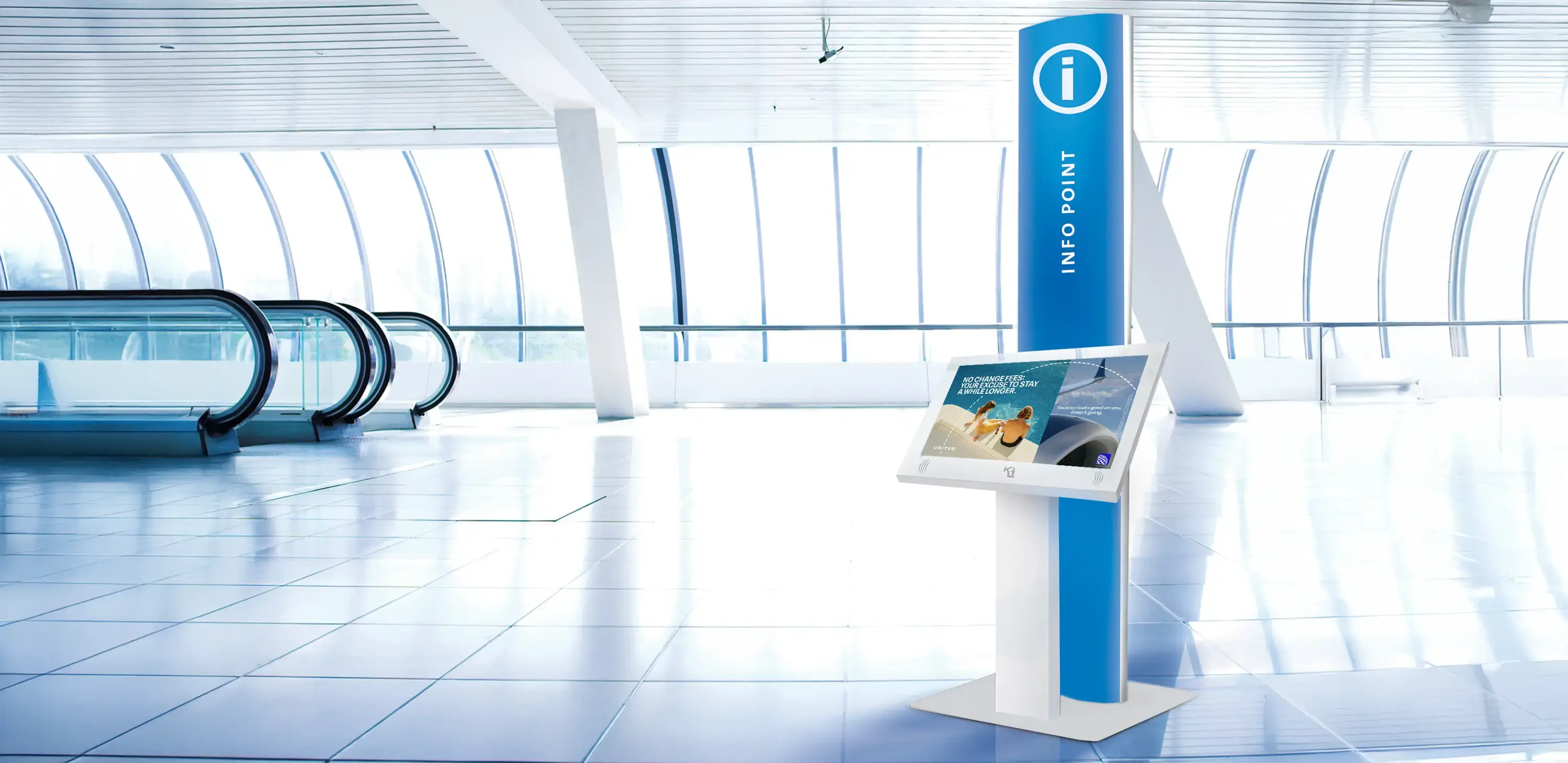 totem info point a touch screen