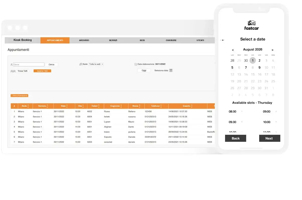 appointment calendar and booking app