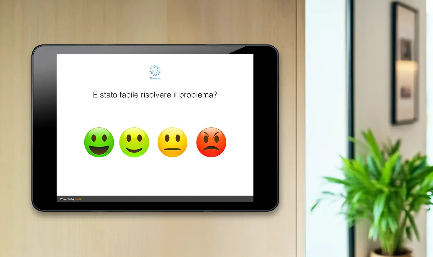 sondaggio CES mediante touch emoticon